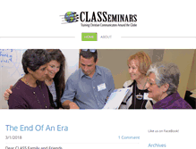 Tablet Screenshot of classeminars.org